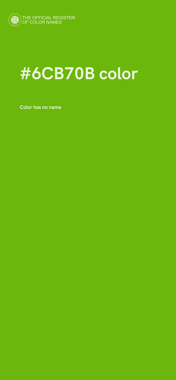 #6CB70B color image