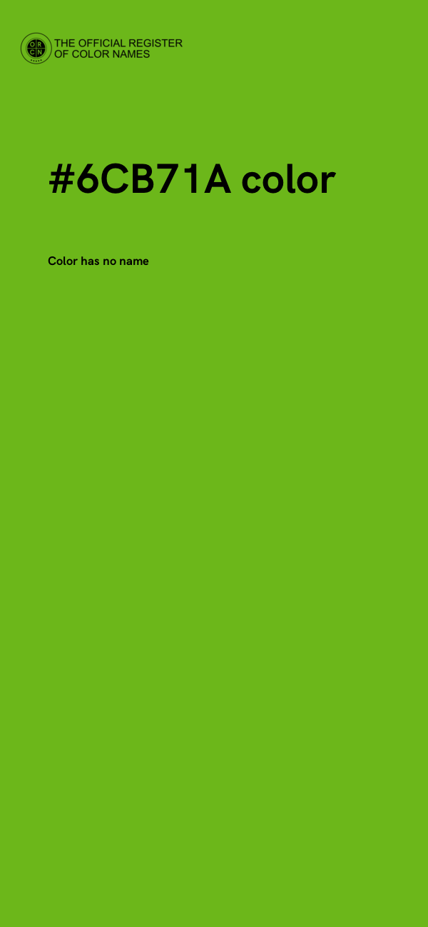 #6CB71A color image