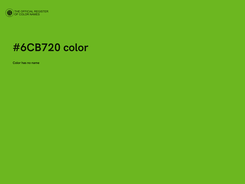 #6CB720 color image