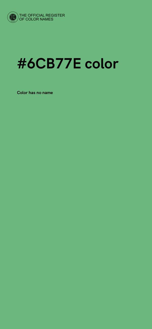 #6CB77E color image