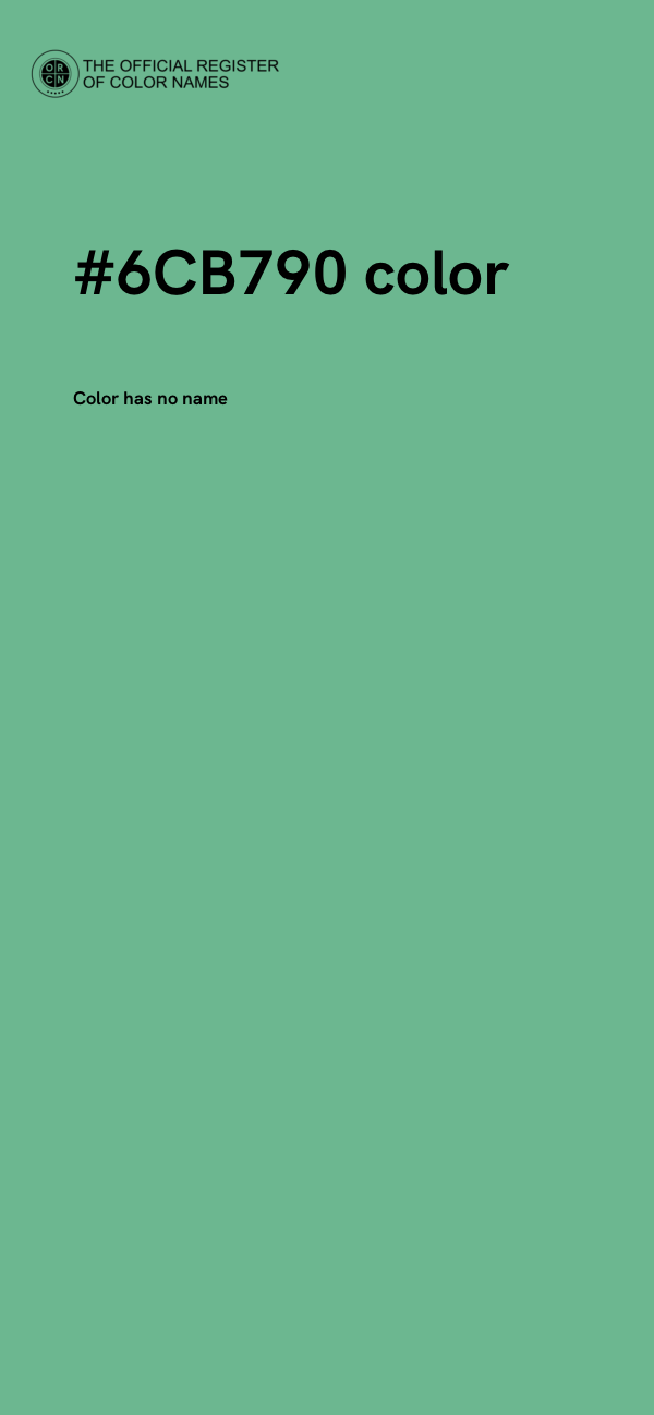 #6CB790 color image