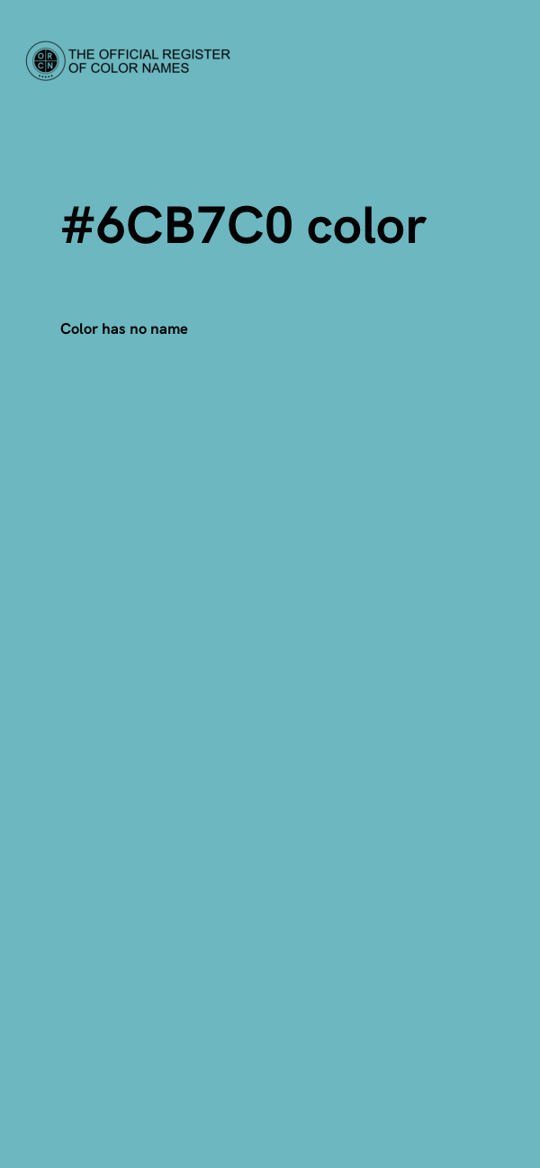 #6CB7C0 color image