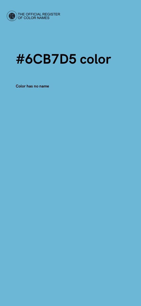 #6CB7D5 color image