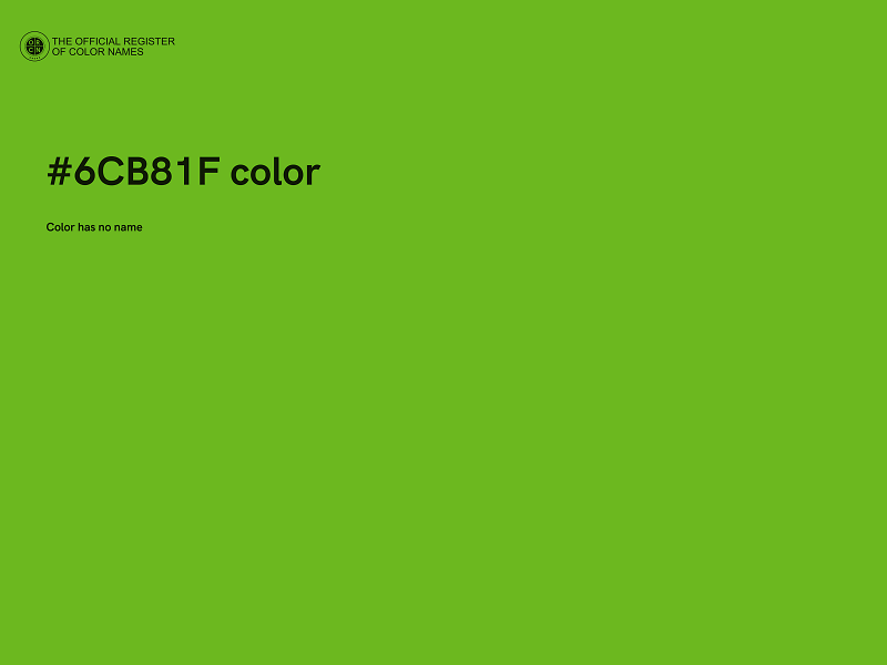 #6CB81F color image