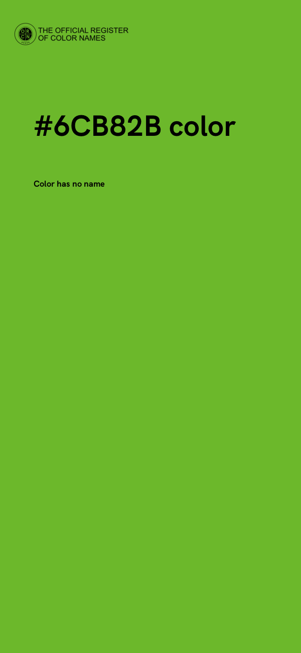 #6CB82B color image