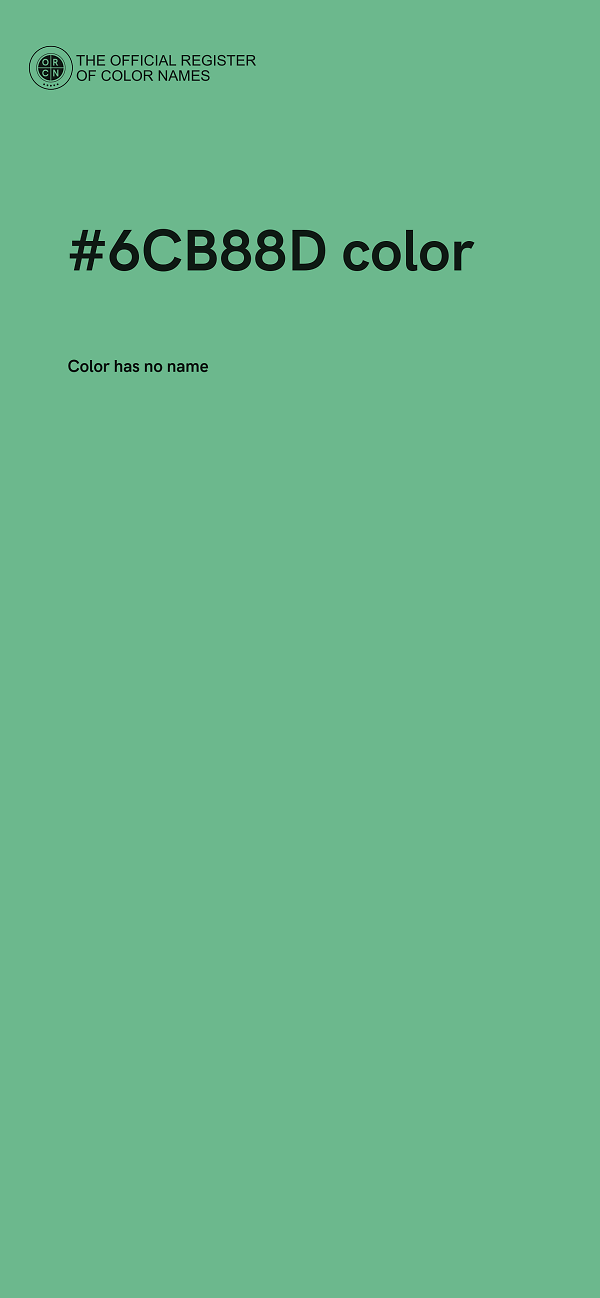 #6CB88D color image