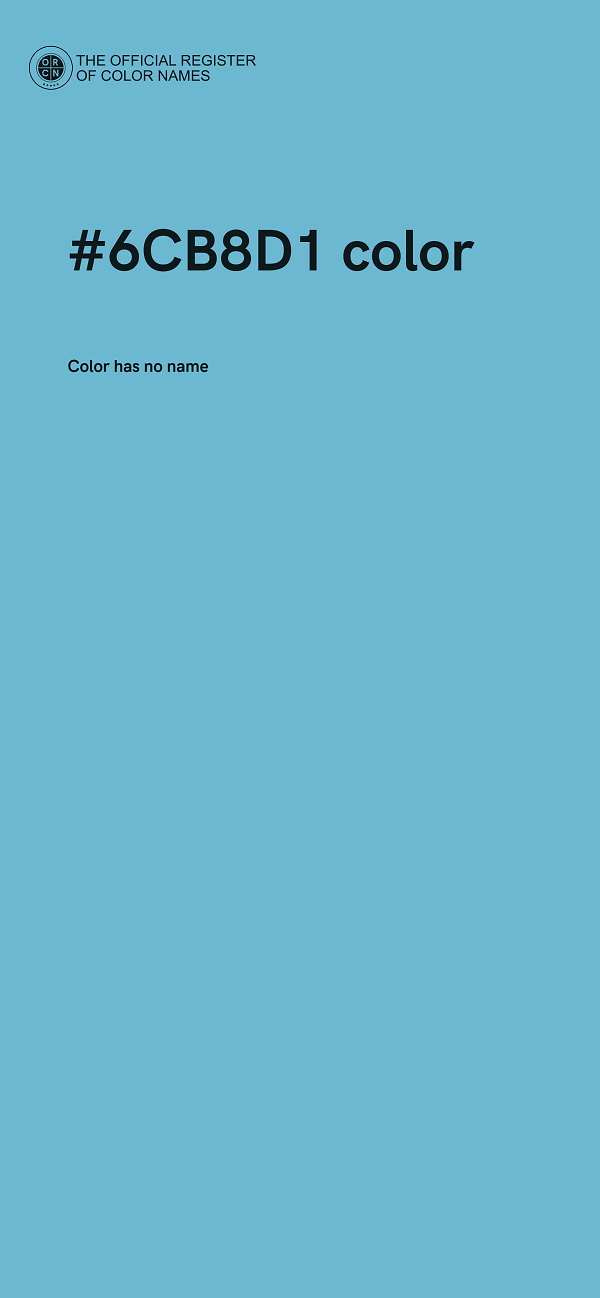 #6CB8D1 color image