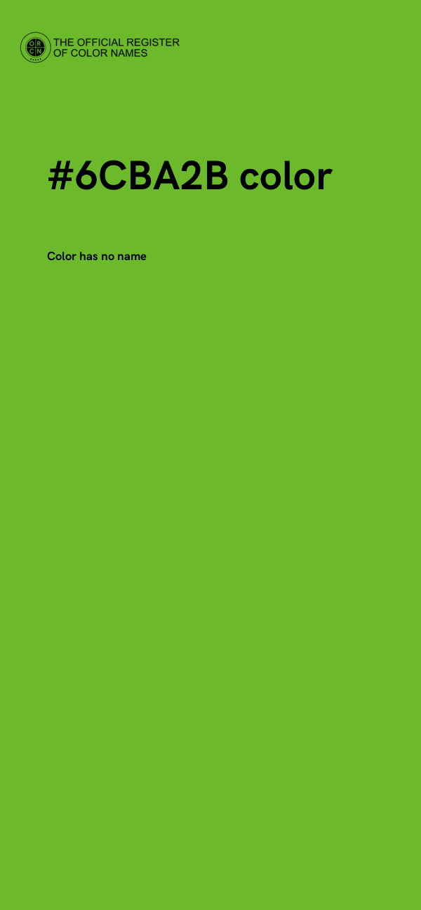 #6CBA2B color image