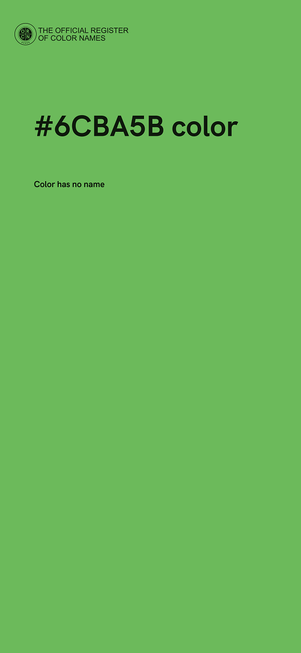#6CBA5B color image