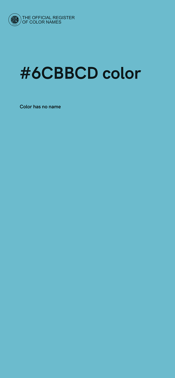 #6CBBCD color image