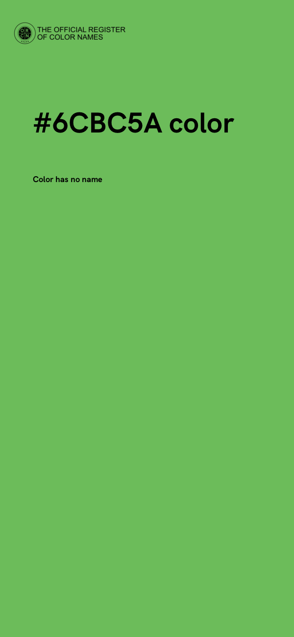 #6CBC5A color image