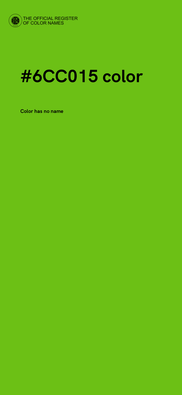 #6CC015 color image