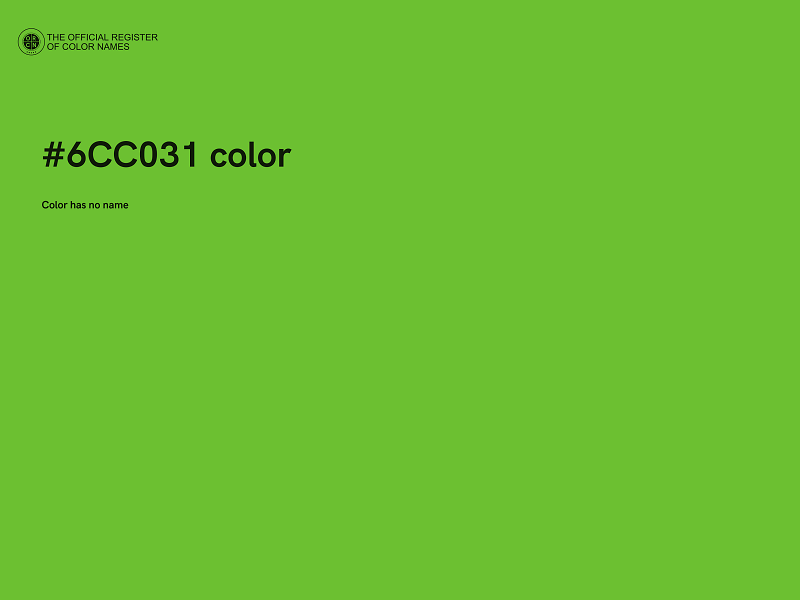 #6CC031 color image
