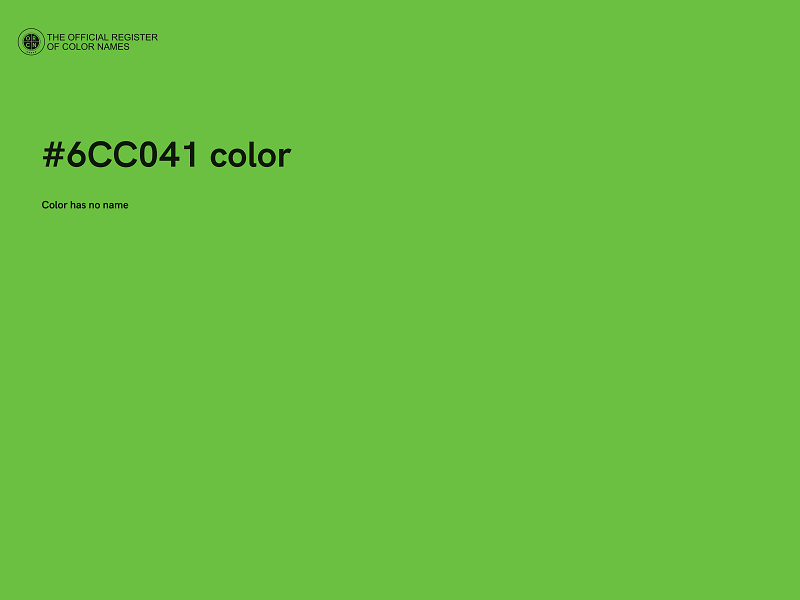 #6CC041 color image