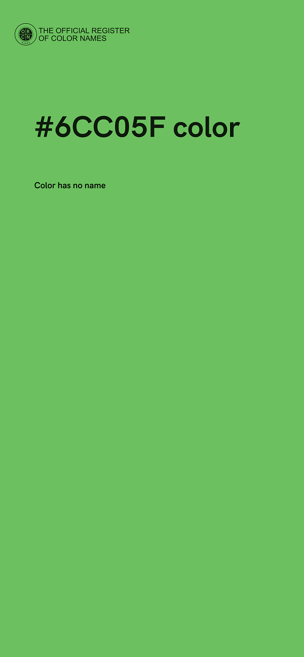 #6CC05F color image