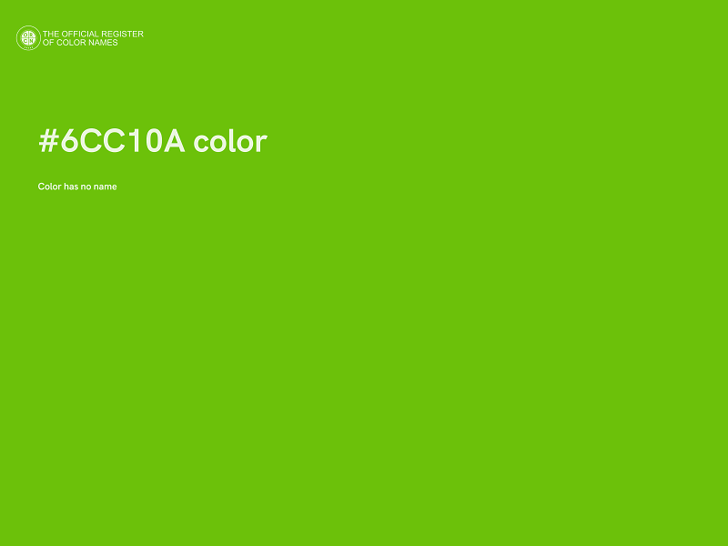 #6CC10A color image