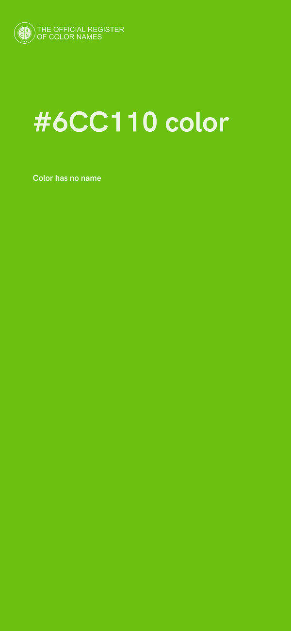 #6CC110 color image