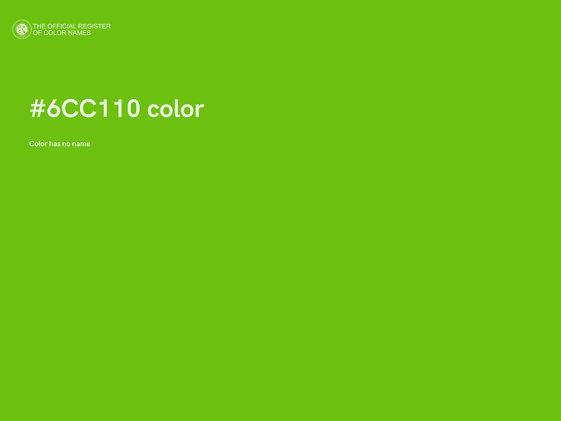 #6CC110 color image