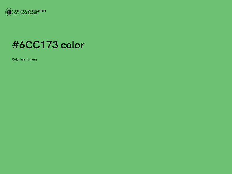 #6CC173 color image