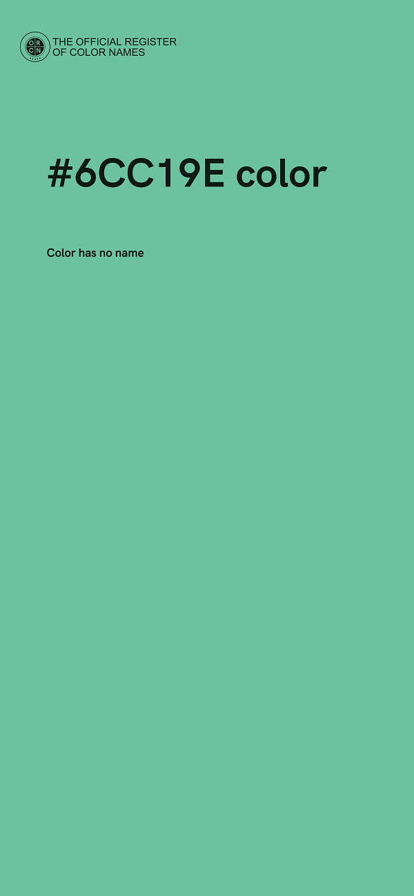 #6CC19E color image