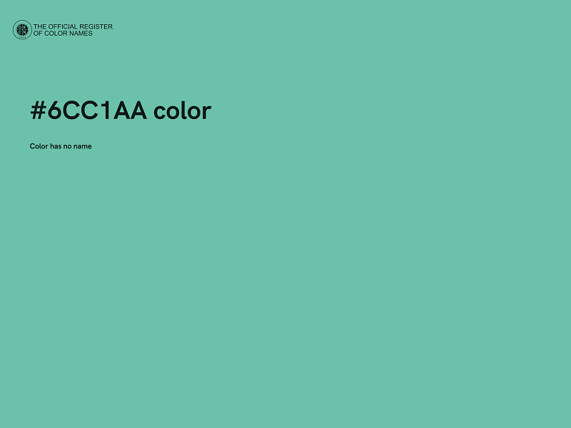 #6CC1AA color image