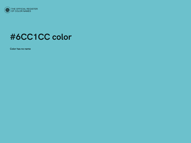 #6CC1CC color image