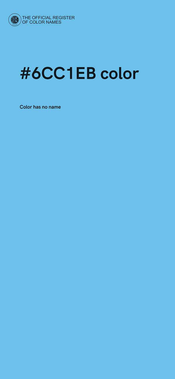 #6CC1EB color image