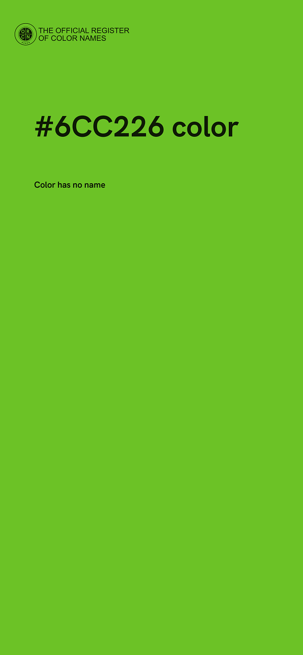 #6CC226 color image