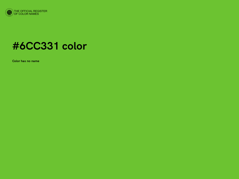 #6CC331 color image