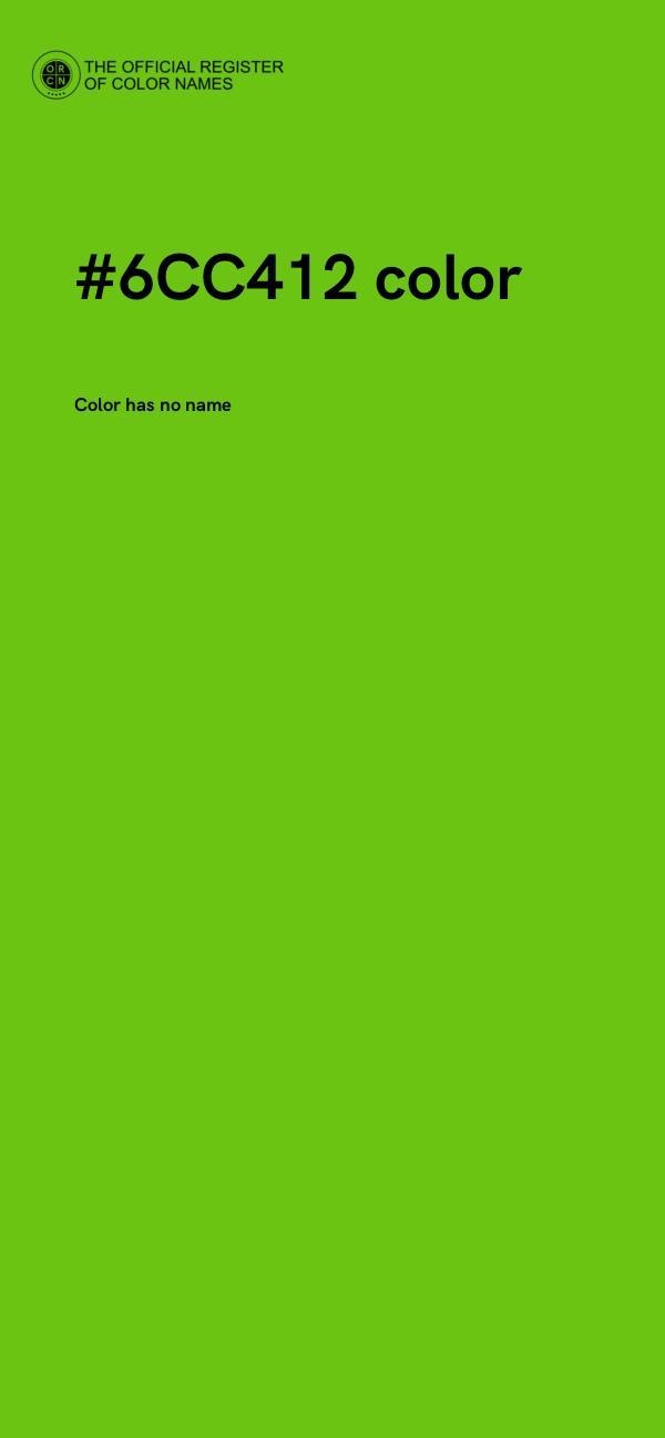#6CC412 color image
