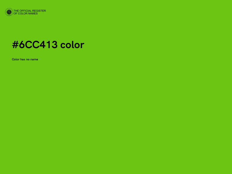 #6CC413 color image