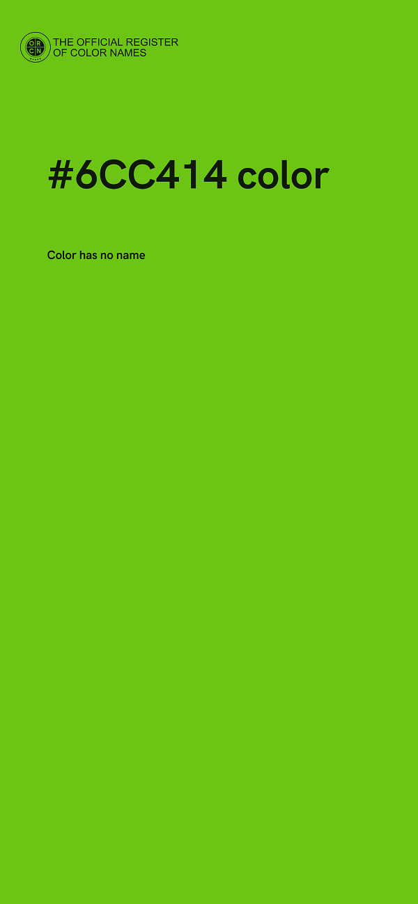 #6CC414 color image