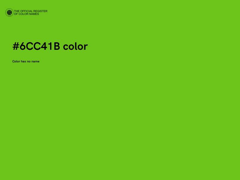 #6CC41B color image