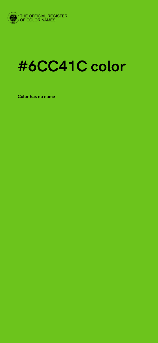 #6CC41C color image