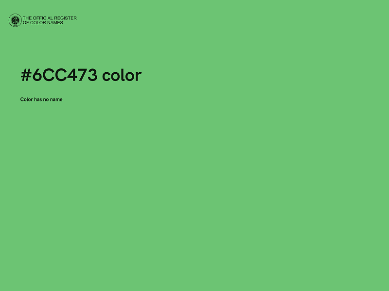 #6CC473 color image