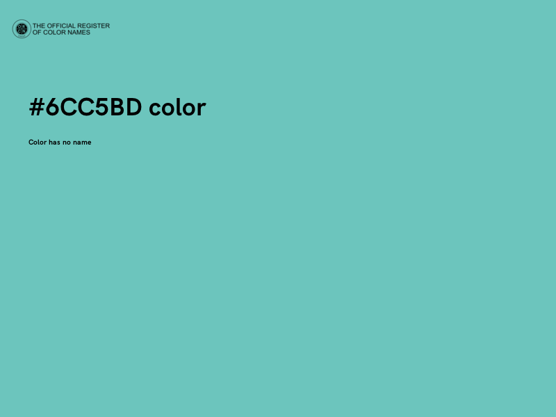 #6CC5BD color image