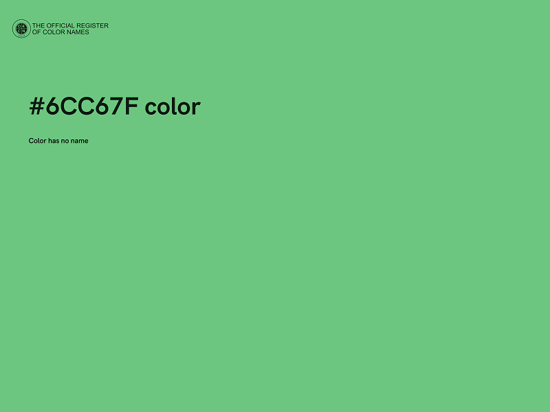 #6CC67F color image
