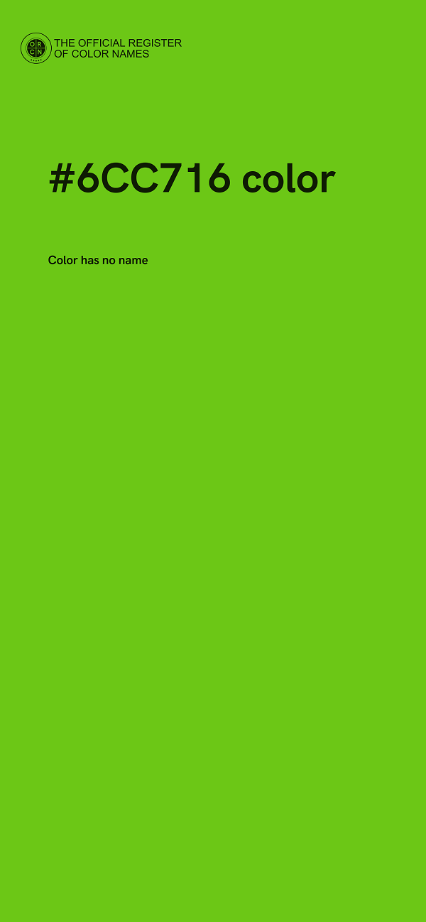 #6CC716 color image