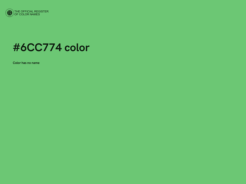 #6CC774 color image