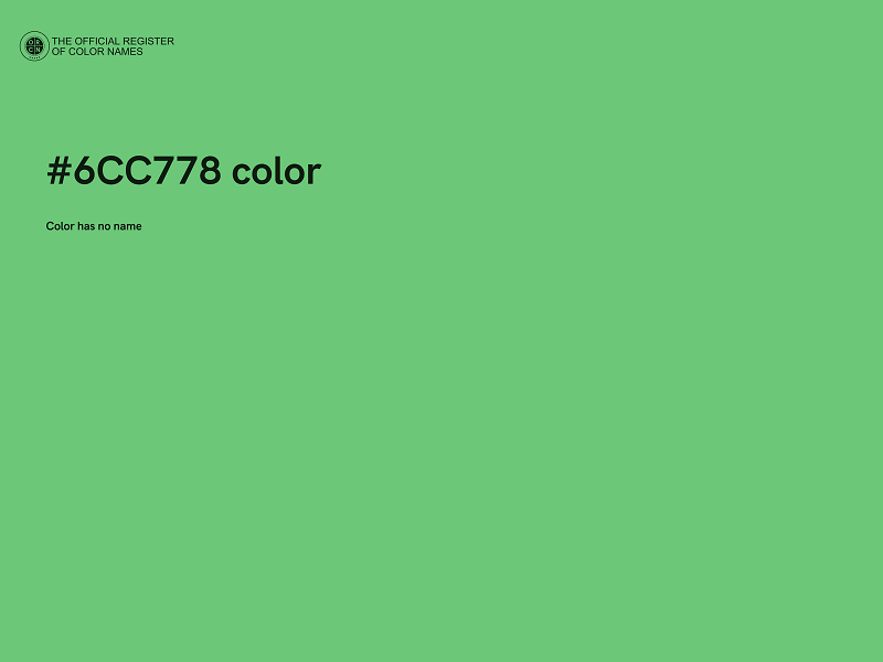 #6CC778 color image