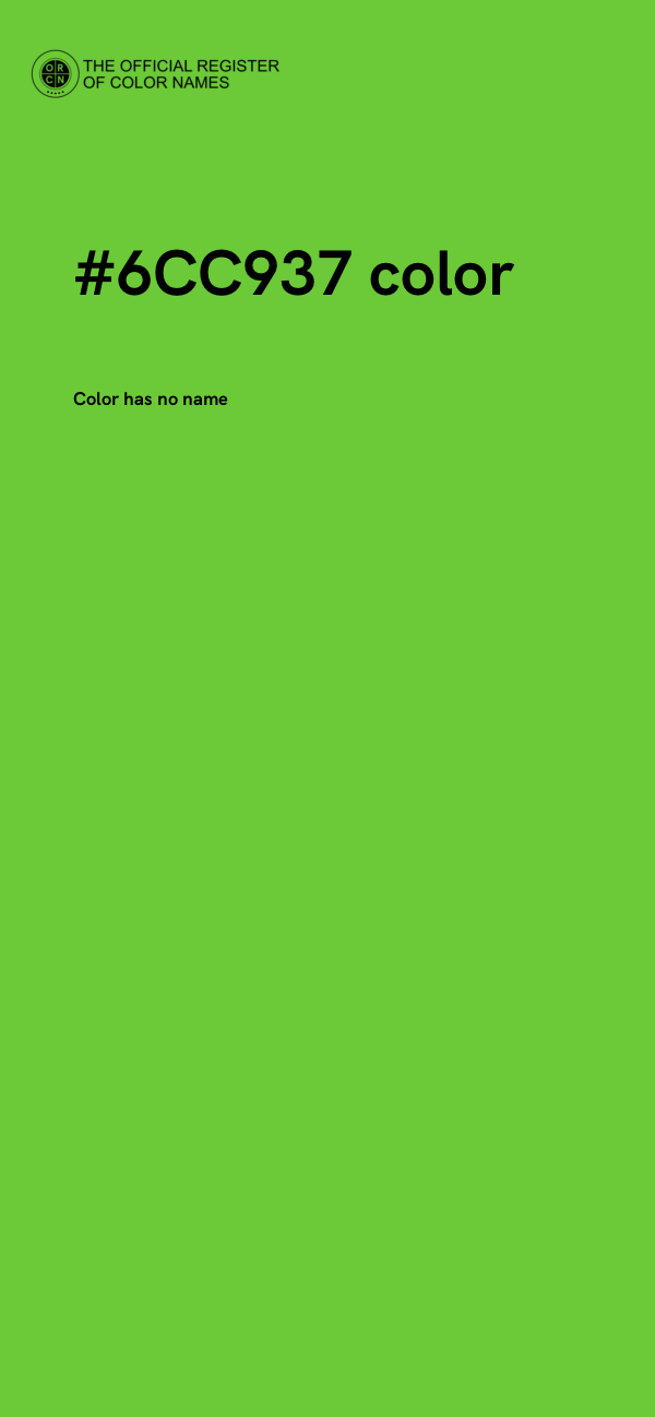 #6CC937 color image