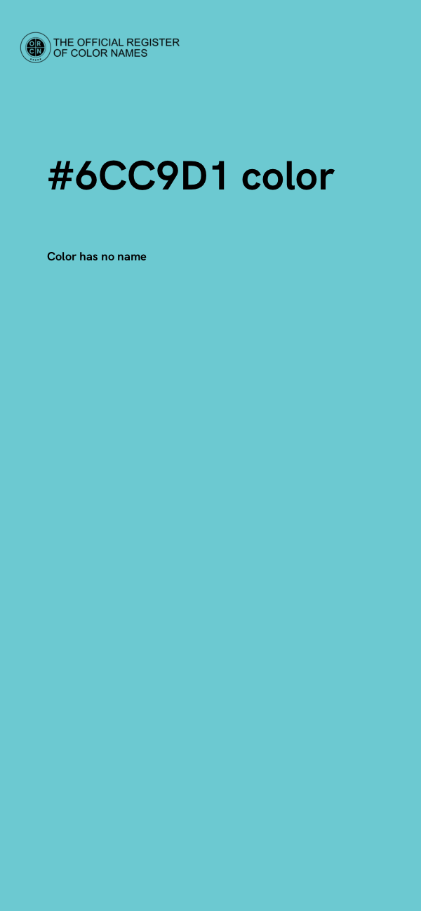 #6CC9D1 color image