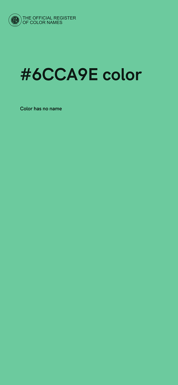 #6CCA9E color image