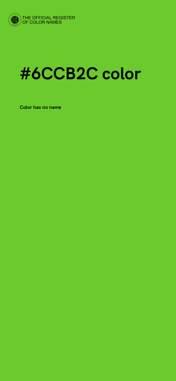 #6CCB2C color image