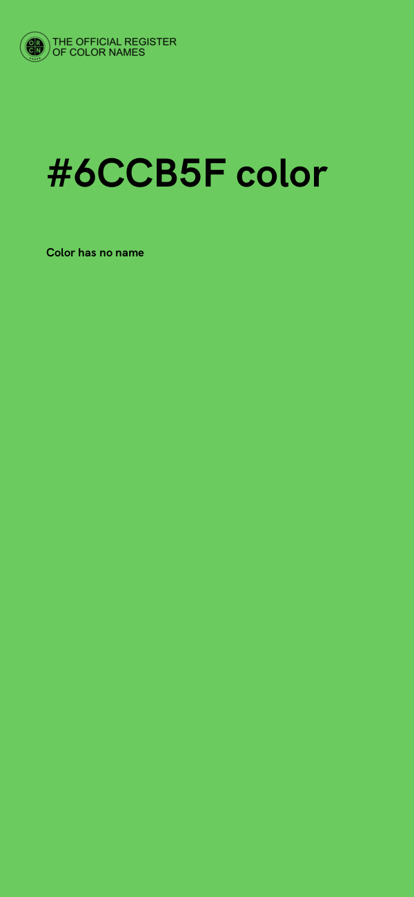 #6CCB5F color image