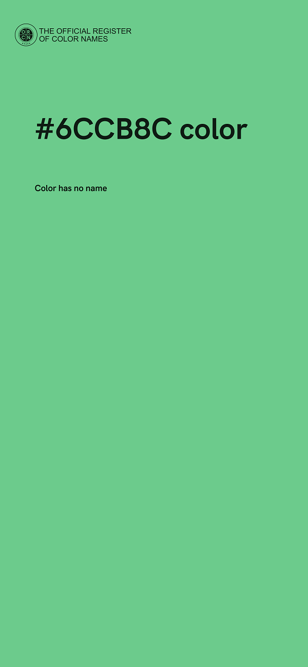 #6CCB8C color image