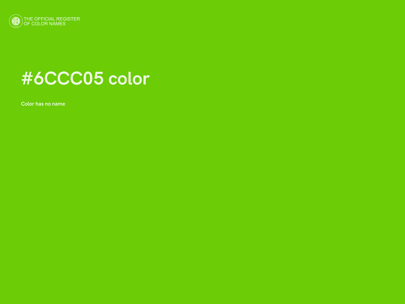 #6CCC05 color image