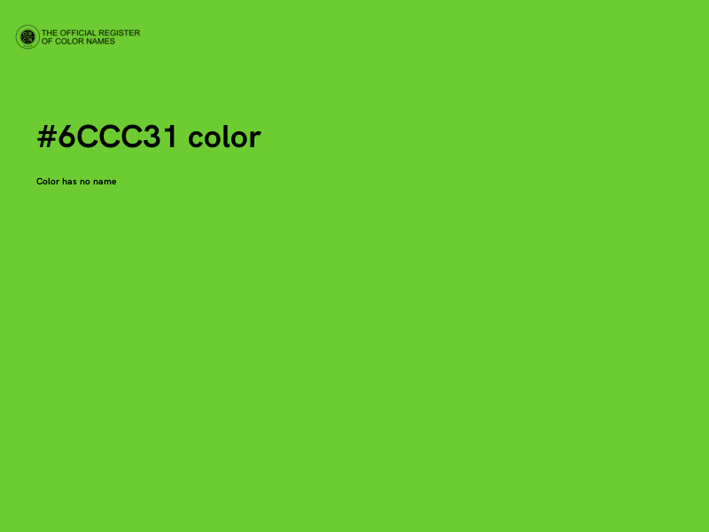 #6CCC31 color image