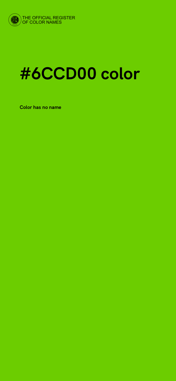 #6CCD00 color image
