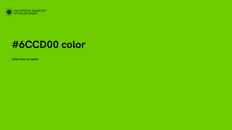 #6CCD00 color image